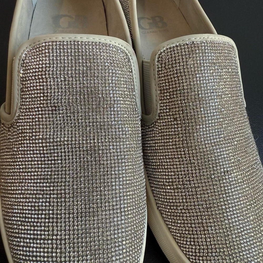 Gianni Bini Rhinestone platform slip-on sneakers - Picture 5 of 8